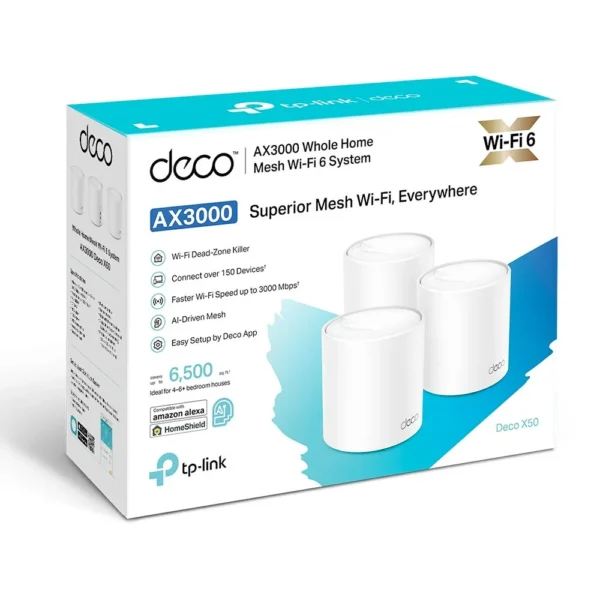 TP-Link Deco X50-AX3000 Superior Mesh Wi-Fi (3 pack)